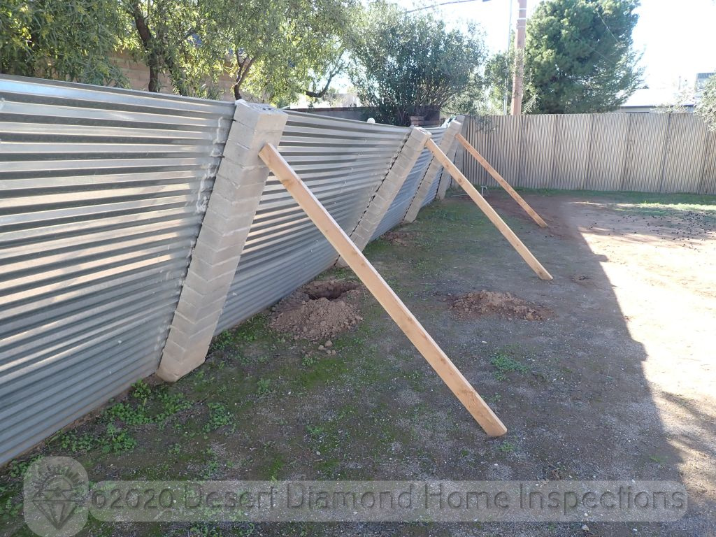 This fence might have a structural problem