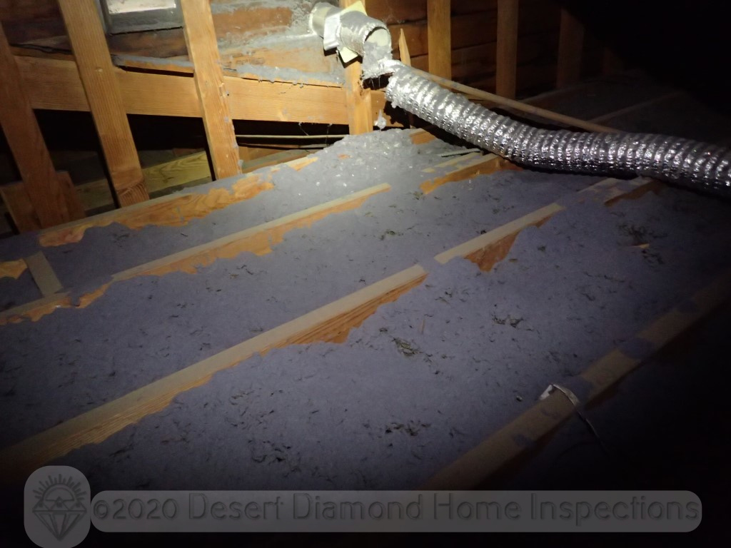 Disconnected attic dryer vent