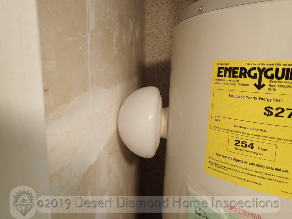 If your water heater is leaning, would you fix the pedestal or prop it up with a fragile glass object?