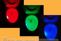 Toilet nightlight - a colorful way to help you aim in the dark