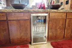 Bathroom beer fridge