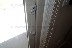 Somebody cut off the handles to all patio doors in the house