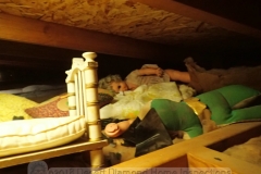 Dismembered dolls and toys found in an attic