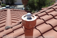 We have no idea why somebody glued a golf ball to a vent pipe cap