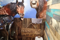 And the award for best laundry room decoration goes to...
