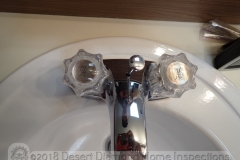 Only people living in the desert will understand why the markings on the faucet are accurate.