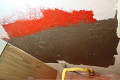 If  you ever wonder what colors your house was previously, just pull out the range and look behind it...