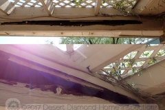 Just some minor moisture damage at this wood beam...