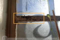 When there is mold growing on the bathroom window, it is a sign that you should open it when showering