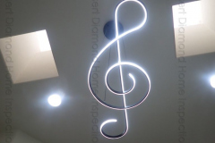 Music lovers will appreciate this light fixture