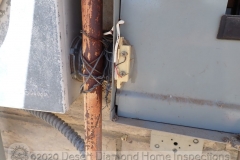 The homeowner installed an alarm contact at the electrical main panel