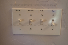 Nicely labeled wall switches