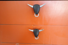 Unique Texas-style drawer pulls