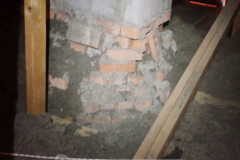 Chimney built by drunken toddler