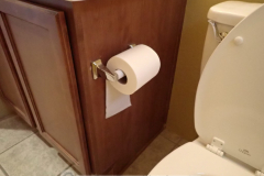 Major defect: This roll of toilet paper is installed incorrectly