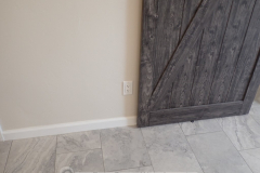 Reason #217 why barn doors are stupid: You can either use the outlet, or open the barn door - but not both.
