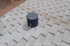 That's one way to critter-proof a roof vent