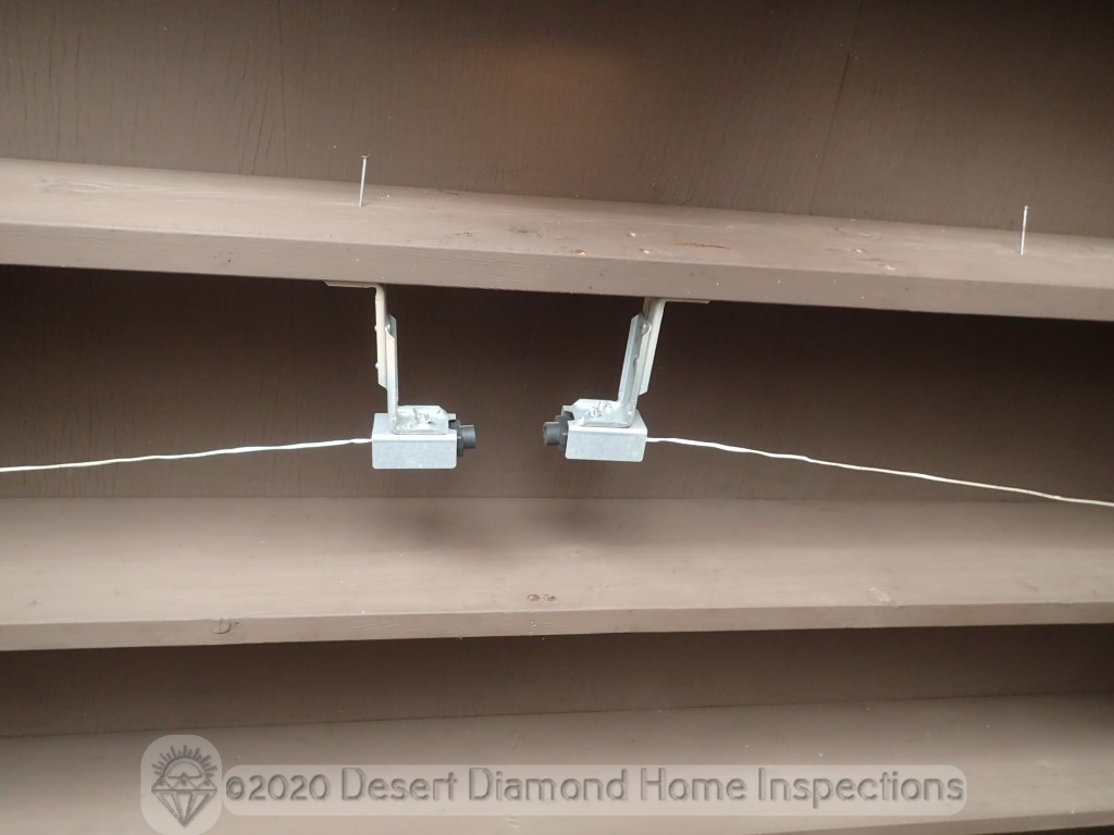 Garage door safety sensors not mounted correctly